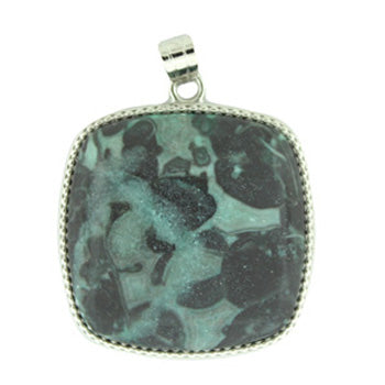 36X41mm Malachite Jasper Dyed Square Pendants