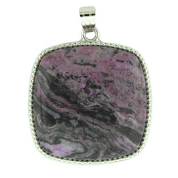 36X41mm Purple Laguna Lace Dyed Square Pendants