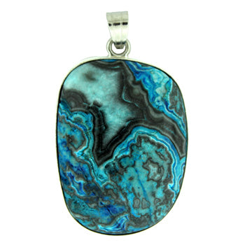 29X43mm Blue Laguna Lace Dyed Drop Pendants