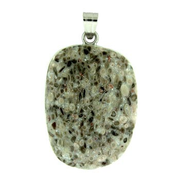 29X43mm Ocean Fossil Jasper Drop Pendants