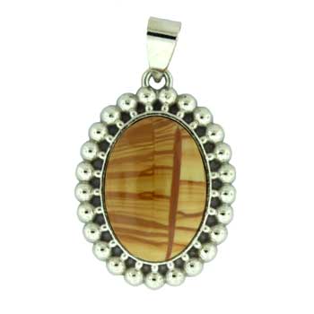 23X32mm Scenic Jasper Oval Pendants