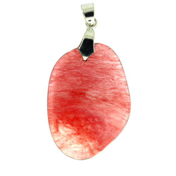 34-48mm Cherry Quartz Glass Freeform Pendants