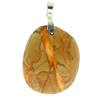 34-48mm Scenic Jasper Freeform Pendants