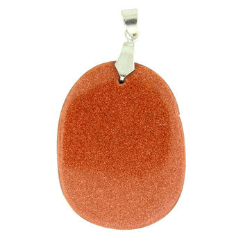34-48mm Brown Goldstone Man Made Freeform Pendants