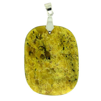 34-48mm Dyed Yellow Turtle Jasper Freeform Pendants