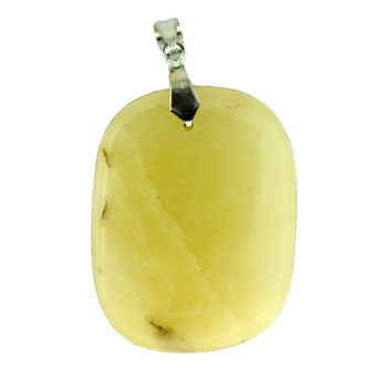 34-48mm Yellow Serpentine Freeform Pendants