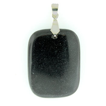 34-48mm Synthetic Black Agate Freeform Pendants