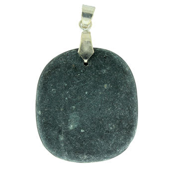 34-48mm Frosted Black Stone Freeform Pendants