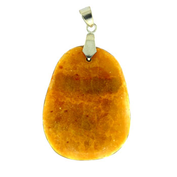 34-48mm Mustard Stone Freeform Pendants