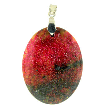 32-50mm Dyed Red Turtle Jasper Freeform Pendants