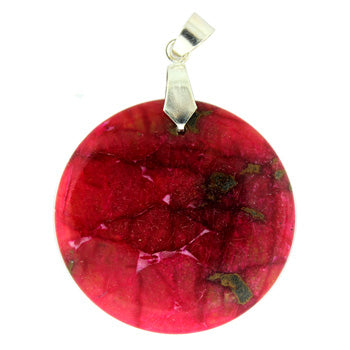 32-50mm Dyed Red Turtle Jasper Freeform Pendants