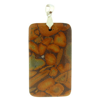 32-50mm Bamboo Jasper Freeform Pendants
