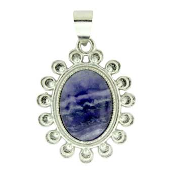 23X30mm Fluorite Oval Pendants