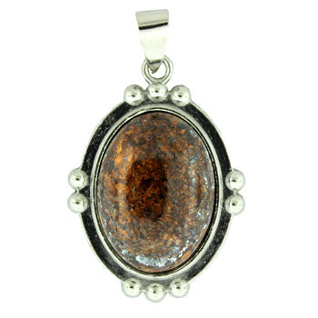 25X34mm Bronzite Oval Pendants