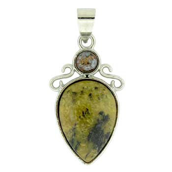 18X32mm Dyed Yellow Turtle Jasper Pear Pendants