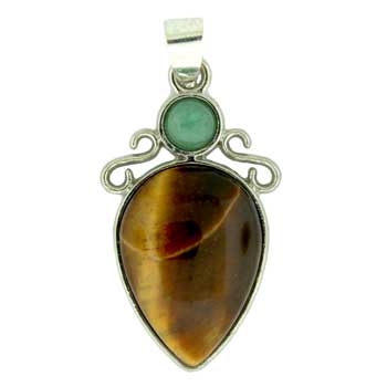 18X32mm Tiger Eye Pear Pendants