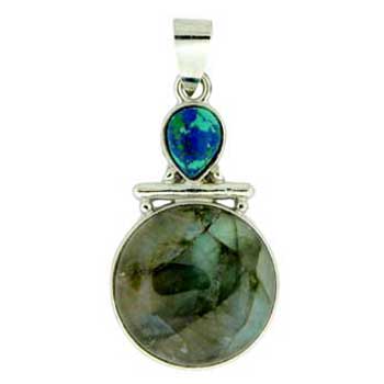 20X35mm Labradorite Round Pendants