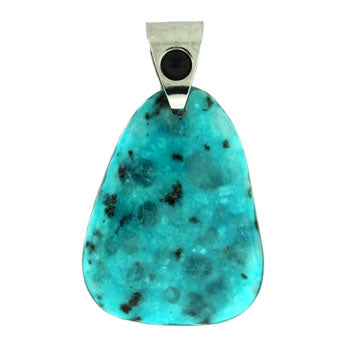 30-45mm Dyed Aqua Quartz Freeform Pendants