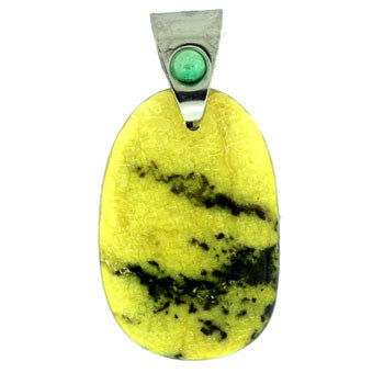 30-45mm Dyed Yellow Turtle Jasper Freeform Pendants