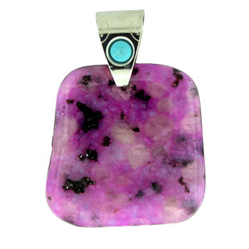 30-45mm Dyed Purple Quartz Glass Freeform Pendants