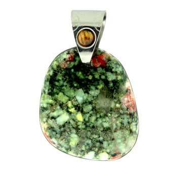 30-45mm Chinese Ruby Zoisite Freeform Pendants