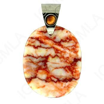 30-45mm Pink Web Jasper Freeform Pendants