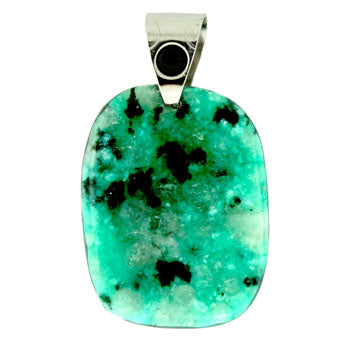 30-45mm Dyed Green Quartz Glass Freeform Pendants