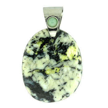30-45mm White Turquoise Jasper Freeform Pendants
