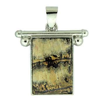 27X28mm Artistic Jasper Rectangle Pendants