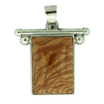 27X28mm Scenic Jasper Rectangle Pendants