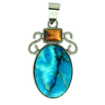 20X31mm Dyed Turquiose Jasper Oval Pendants