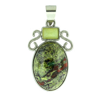 20X31mm Dragon Blood Jasper Oval Pendants