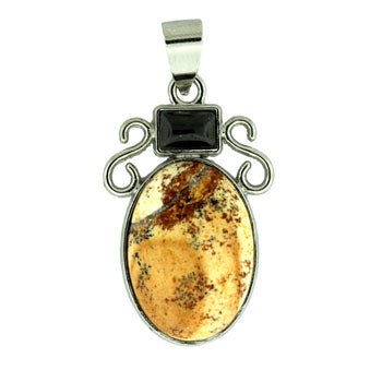 20X31mm Picture Jasper Oval Pendants