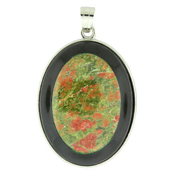 32X47mm Unakite Oval Pendants