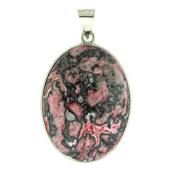 32X47mm Dyed Red Laguna Lace Oval Pendants