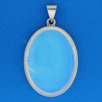 32X47mm Opalite Glass Oval Pendants