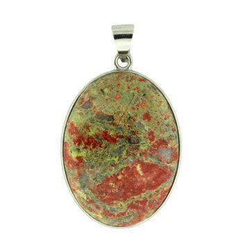 32X47mm Unakite Oval Pendants