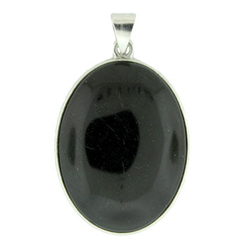 32X47mm Synthetic Black Agate Oval Pendants