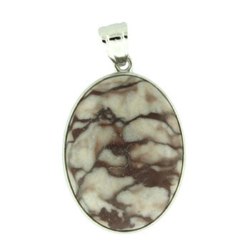 32X47mm Mountain Stone Oval Pendants