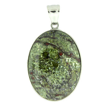 32X47mm Dragon Blood Jasper Oval Pendants