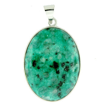32X47mm Dyed Green Quartz Glass Oval Pendants