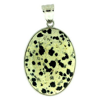 32X47mm Dalmatian Jasper Oval Pendants