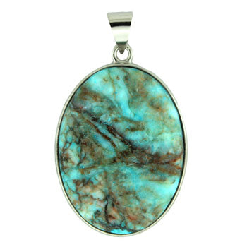 32X47mm Dyed Turquiose Jasper Oval Pendants