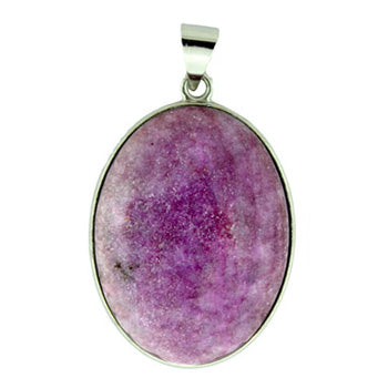 32X47mm Dyed Purple Lily Jasper Oval Pendants