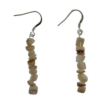 Mother Of Pearl Chip Earrings