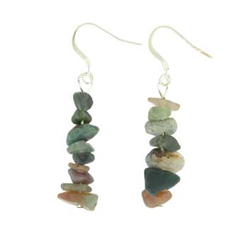 Fancy Jasper Chip Earrings