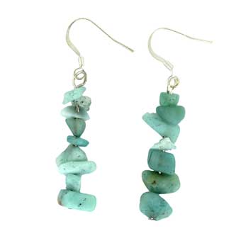Amazonite Chip Earrings
