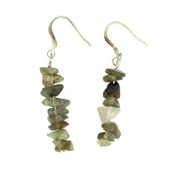 Labradorite Chip Earrings