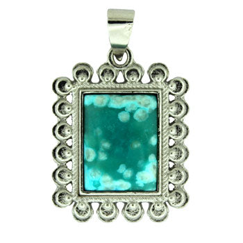 23X30mm Dyed Turquiose Jasper Rectangle Pendants