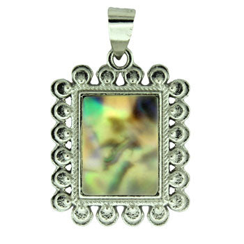 23X30mm Sea Opal Rectangle Pendants